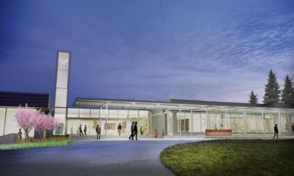 The Learning Resource Center (LRC) at West Valley College celebrated the topping out of its renovation project last week.
